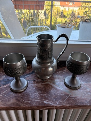 Zinn set krug mit - set,