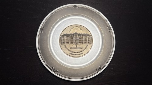 Vintage ezr zinnteller - ezr, |