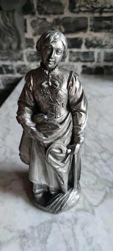 Zinnfigur bäuerin mit - bäuerin,