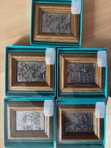 Zinn relief bild holzrahmen - relief,