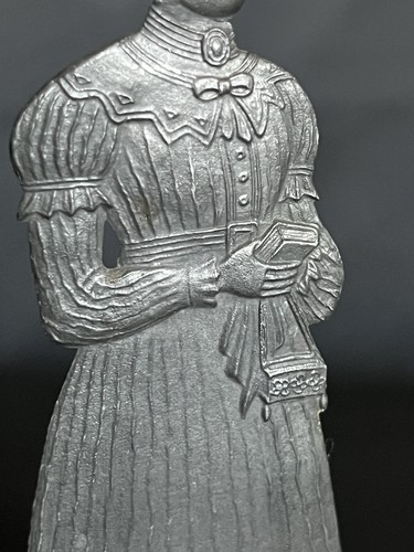 Antike zinnfigur dame - zinnfigur, in