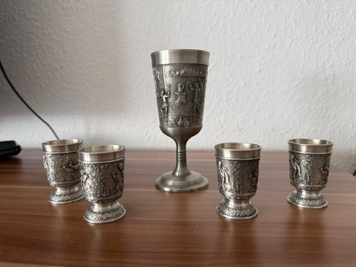 Zinn set becher und - set, kelch
