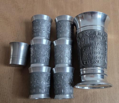 Zinnbecher zinnkonvolut - ,