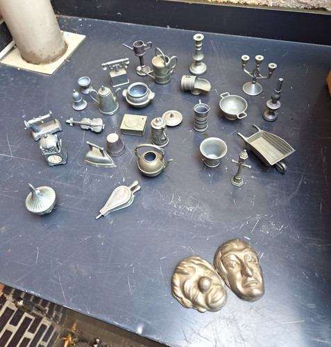 Zinn figuren mit tünnes - figuren, und