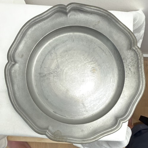 Zinnteller zinnplatte oval mit - zinnteller/zinnplatte,