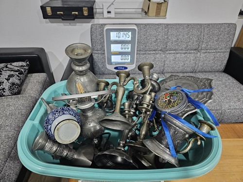 Großes zinn konvolut 10kg - zinn-konvolut,