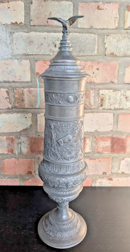 Pokal deckelhumpen aus zinn - aus,