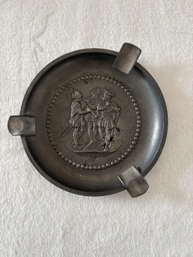 Zinn aschenbecher ritter - zinn,