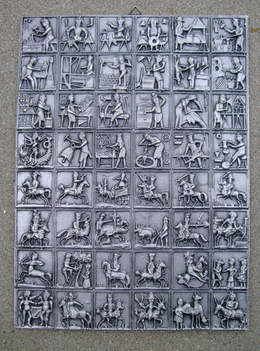 Relief zinn bild - zinn,