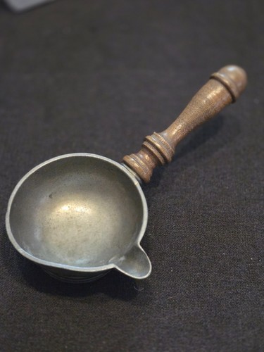 Antike zinn schöpfkelle mit - zinn,