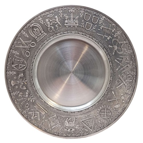 Zinnteller handwerker 26cm - handwerker,