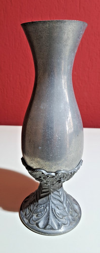 Vintage zinnvase vogel - zinnvase,