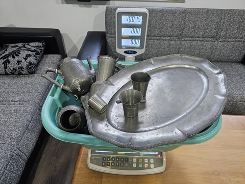 Großes zinn konvolut 10 kg - großes,