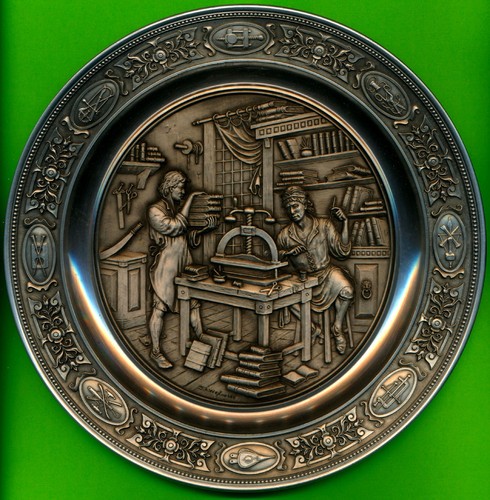 Zinnwand teller aus der - 8,