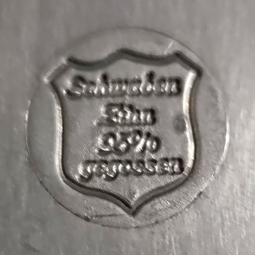 Zinnobjekt gestempelt