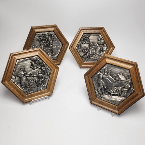 Zinnrelief wandbilder vier - 4,