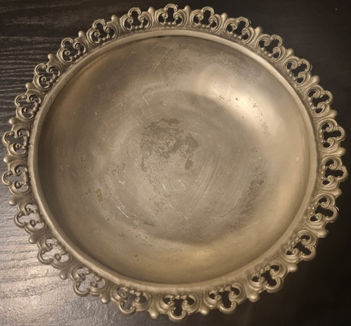 Schöne alte zinnschale - zinnschale, mit