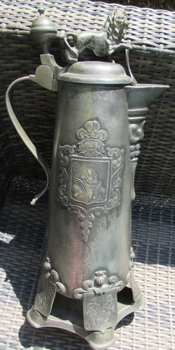 Deckel löwen zinnkrug prunk - deckel,löwen,
