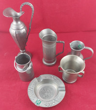 Konvolut Zinn 6teilig Krüge 