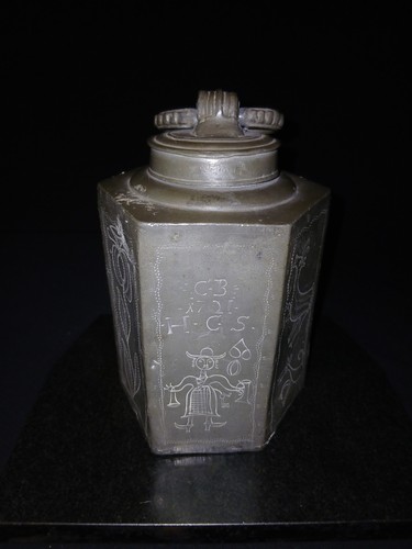 1721 zinn hefeflasche - zinn,