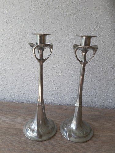 Paar jugendstil kerzenleuchter - paar,