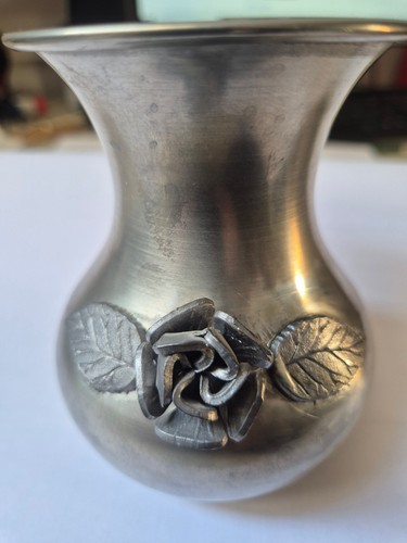 Zinn vase blumendekor - vase,