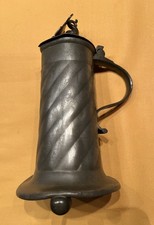 Antiker Zinn-Deckelhumpen mit