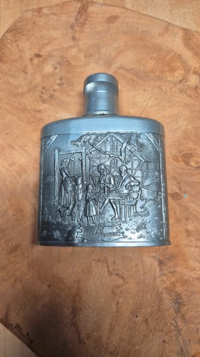 Zinn flachmann flasche schnaps - zinn,