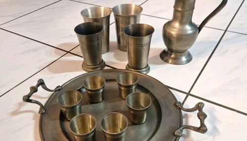 Altes zinn set - zinn-set, mit