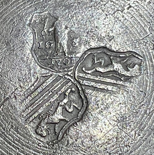 Antiker zinn teller von - von, 1708