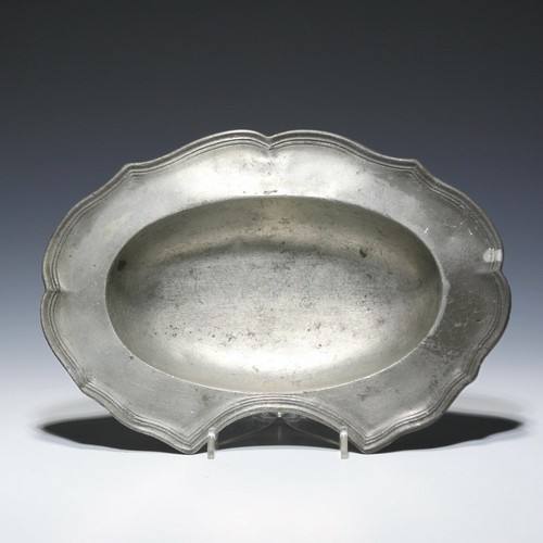 Biedermeier zinn barbierschale - biedermeier,
