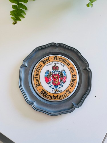 Zinn wandteller kurfürsten - zinn,