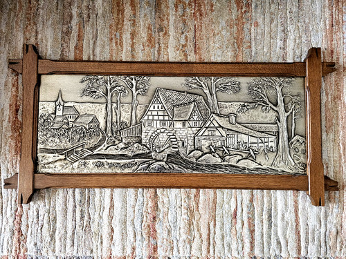 Antikes zinn wandbild - zinn,