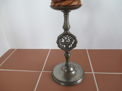 Zinn kerzenständer mit - kerzenständer,