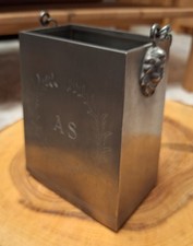 Antiquität Zinn Massiv Vase