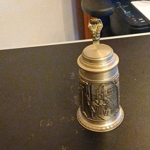 Zinn bierkrug mit - mit, deckel