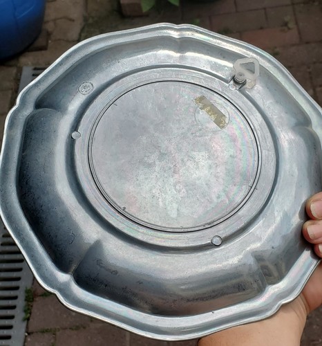 Zinnteller mir blumenmotiv - zinnteller,