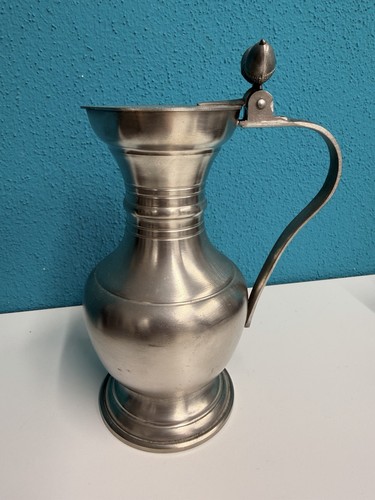 Vintage zinnkanne mit deckel - mit,