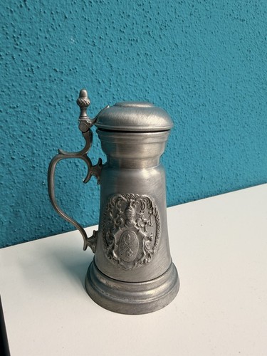 Alter zinnkrug mit deckel - mit, &