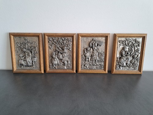 Vintage zinnrelief vier - vintage,