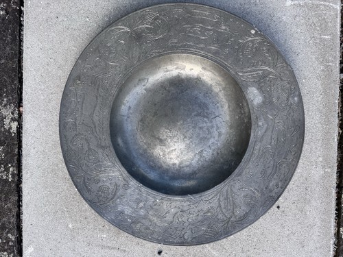 Zinnteller antik schöne - zinnteller,